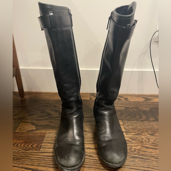 Tory Burch Shoes - Tory Burch Black Leather Riding Boots